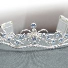 Fancy Silver Headband;Dancer Opera Tiara;Wedding Silver Tiara;Bridal imperial#11ab