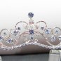 Fancy Silver Headband;Dancer Opera Tiara;Wedding Silver Tiara;Bridal imperial#11ab