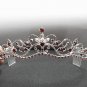 Fancy Silver Headband;Dancer Opera Tiara;Wedding Silver Tiara;Bridal imperial#11ar