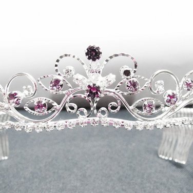 Fancy Silver Headband;Dancer Opera Tiara;Wedding Silver Tiara;Bridal imperial#11Lpu
