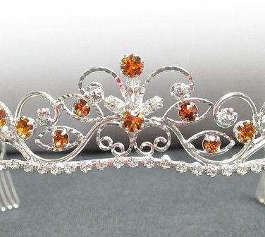 Fancy Silver Headband;Dancer Opera Tiara;Wedding Silver Tiara;Bridal imperial#11Y