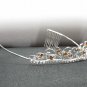 Fancy Silver Headband;Dancer Opera Tiara;Wedding Silver Tiara;Bridal imperial#11Y