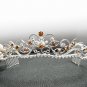 Fancy Silver Headband;Dancer Opera Tiara;Wedding Silver Tiara;Bridal imperial#11Y