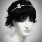 Fancy Silver Headband;Dancer Opera Tiara;Wedding Silver Tiara;Bridal imperial#1038