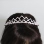 Silver Fancy Headpiece;Dancer Opera Tiara;Wedding Silver Tiara;Bridal imperial#4410