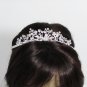 Silver Fancy Headpiece;Dancer Opera Tiara;Wedding Silver Tiara;Bridal imperial#6849