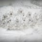 Fancy Silver Headpiece;Dancer Opera Tiara;Wedding Silver Tiara;Bridal imperial#7129