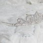 Fancy Silver Headpiece;Dancer Opera Tiara;Wedding Silver Tiara;Bridal imperial#7951
