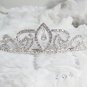 Fancy Silver Headpiece;Dancer Opera Tiara;Wedding Silver Tiara;Bridal imperial#7951