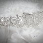 Elegance Headpiece;Dancer Opera Fancy Tiara;Wedding Silver Tiara;Bridal imperial#10639