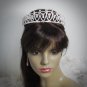 Elegance Headpiece;Dancer Opera Fancy Tiara;Wedding Silver Tiara;Bridal imperial#10639