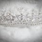 Fancy Silver Headpiece;Dancer Opera Tiara;Wedding Silver Tiara;Bridal imperial#h127