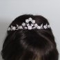 Fancy Silver Headpiece;Dancer Opera Tiara;Wedding Silver Tiara;Bridal imperial#1323