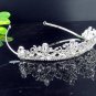 Fancy Silver Headpiece;Dancer Opera Tiara;Wedding Silver Tiara;Bridal imperial#11004
