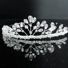Fancy Silver Headpiece;Dancer Opera Tiara;Wedding Silver Tiara;Bridal imperial#9027