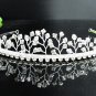 Fancy Silver Headpiece;Dancer Opera Tiara;Wedding Silver Tiara;Bridal imperial#8642