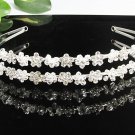 Fancy Silver Headband;Dancer Opera Tiara;Wedding Silver Tiara;Bridal imperial#8958