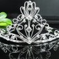 Fancy Silver Headpiece;Dancer Opera Tiara;Wedding Silver Tiara;Bridal imperial#871