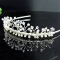 Fancy Silver Headpiece;Dancer Opera Tiara;Wedding Silver Tiara;Bridal imperial#563