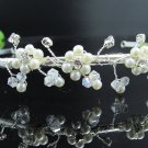 Fancy Silver Headpiece;Dancer Opera Tiara;Wedding Silver Tiara;Bridal imperial#753