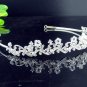 Fancy Silver Headpiece;Dancer Opera Tiara;Wedding Silver Tiara;Bridal imperial#1101