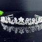Fancy Silver Headpiece;Dancer Opera Tiara;Wedding Silver Tiara;Bridal imperial#1101