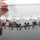 Fancy Silver Headband;Dancer Opera Tiara;Wedding Silver Tiara;Bridal imperial#028