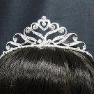 Silver Fancy Headpiece;Dancer Opera Tiara;Wedding Silver Tiara;Bridal imperial#1316
