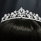 Silver Fancy Headpiece;Dancer Opera Tiara;Wedding Silver Tiara;Bridal imperial#1315
