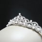 Silver Fancy Headpiece;Dancer Opera Tiara;Wedding Silver Tiara;Bridal imperial#544