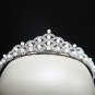 Silver Fancy Headpiece;Dancer Opera Tiara;Wedding Silver Tiara;Bridal imperial#544