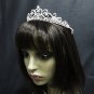 Silver Fancy Headpiece;Dancer Opera Tiara;Wedding Silver Tiara;Bridal imperial#652