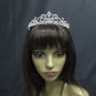 Silver Fancy Headpiece;Dancer Opera Tiara;Wedding Silver Tiara;Bridal imperial#652