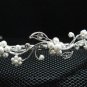 Silver Fancy Headband;Dancer Opera Tiara;Wedding Silver Tiara;Bridal imperial#5697