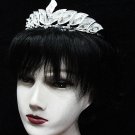 Wedding Silver Tiara;Fancy Headpiece;Fashion Dancer Opera Tiara;Bridal imperial#2061
