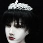 Wedding Silver Tiara;Fancy Headpiece;Fashion Dancer Opera Tiara;Bridal imperial#2061