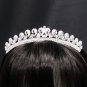 Wedding Silver Tiara;Fancy Headpiece;Fashion Dancer Opera Tiara;Bridal imperial#1204