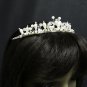 Silver Fancy Headpiece;Dancer Opera Tiara;Wedding Silver Tiara;Bridal imperial#1692