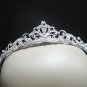 Silver Fancy Headpiece;Dancer Opera Tiara;Wedding Silver Tiara;Bridal imperial#5851