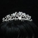 Wedding Silver Tiara;Fancy Headpiece;Fashion Dancer Opera Tiara;Bridal imperial#1204