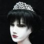 Silver Fancy Headpiece;Dancer Opera Tiara;Wedding Silver Tiara;Bridal imperial#1199