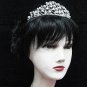 Silver Fancy Headpiece;Dancer Opera Tiara;Wedding Silver Tiara;Bridal imperial#1199