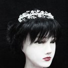 Wedding Silver Tiara;Fancy Headpiece;Fashion Dancer Opera Tiara;Bridal imperial#1195