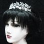 Wedding Silver Tiara;Fancy Headpiece;Fashion Dancer Opera Tiara;Bridal imperial#1188