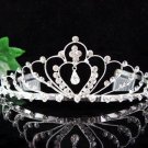 Silver Fancy Headpiece;Dancer Opera Tiara;Wedding Silver Tiara;Bridal imperial#960s