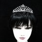 Silver Fancy Headpiece;Dancer Opera Tiara;Wedding Silver Tiara;Bridal imperial#960s