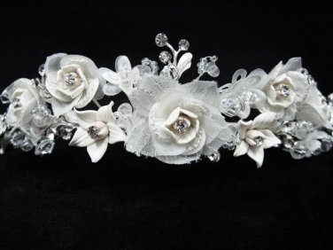 Wedding Silver Headband;Fancy Headpiece;Fashion Dancer Opera Tiara;Bridal imperial#LP113