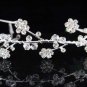Floral Wedding Silver Regal ;Elegance Headpiece;Fashion Dancer Opera Tiara;Bridal imperial#4233