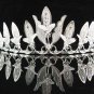 Floral Wedding Silver Regal ;Elegance Headpiece;Fashion Dancer Opera Tiara;Bridal imperial#1880