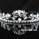 Floral Wedding Silver Regal ;Elegance Headpiece;Fashion Dancer Opera Tiara;Bridal imperial#1770
